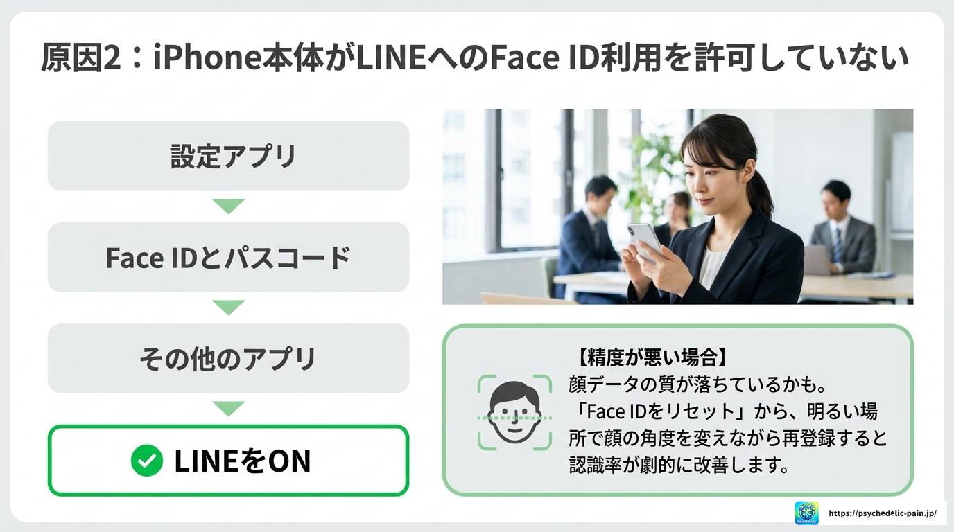 LINEでFace IDができない原因と今すぐ試せる解決策