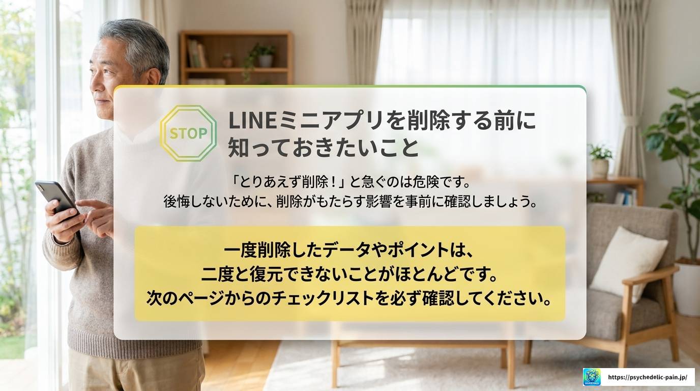LINEミニアプリの削除方法を徹底解説！注意点も紹介