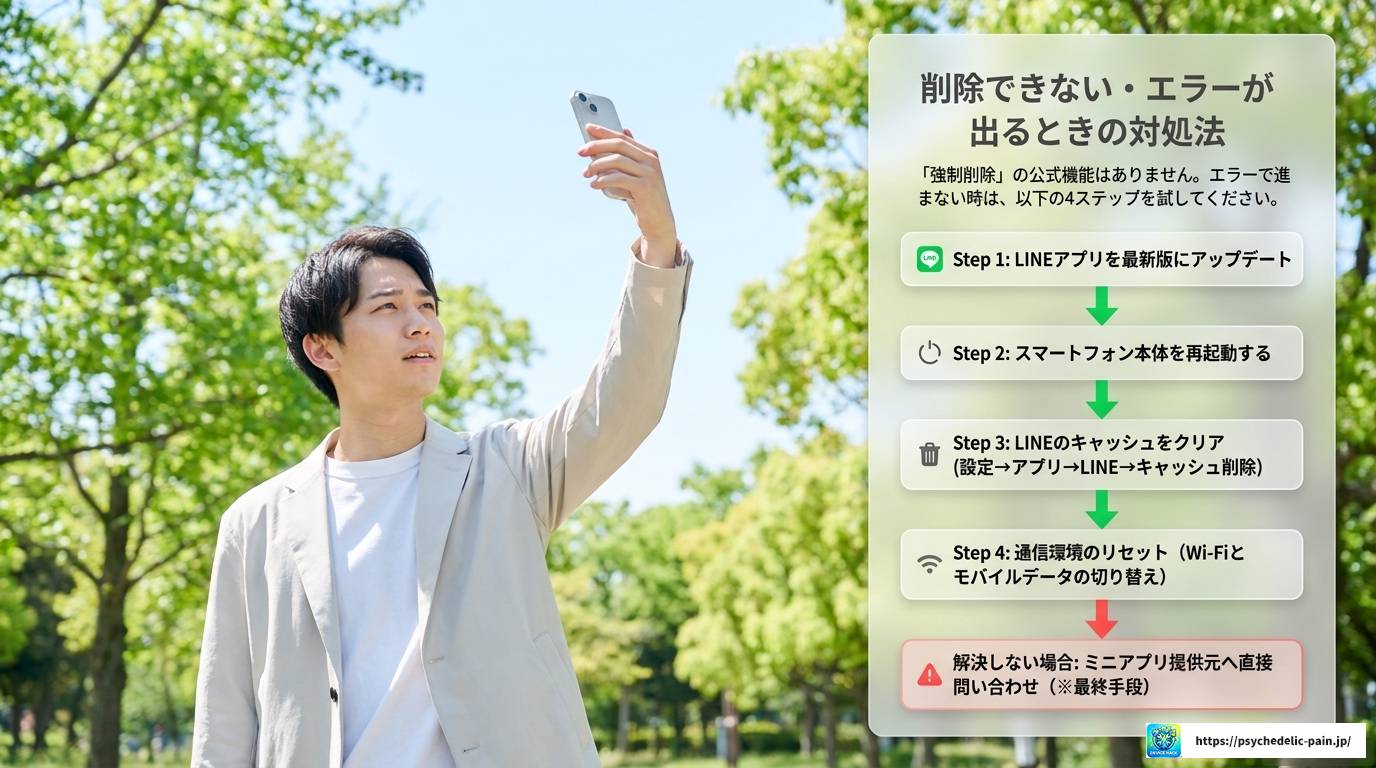 LINEミニアプリの削除方法を徹底解説！注意点も紹介