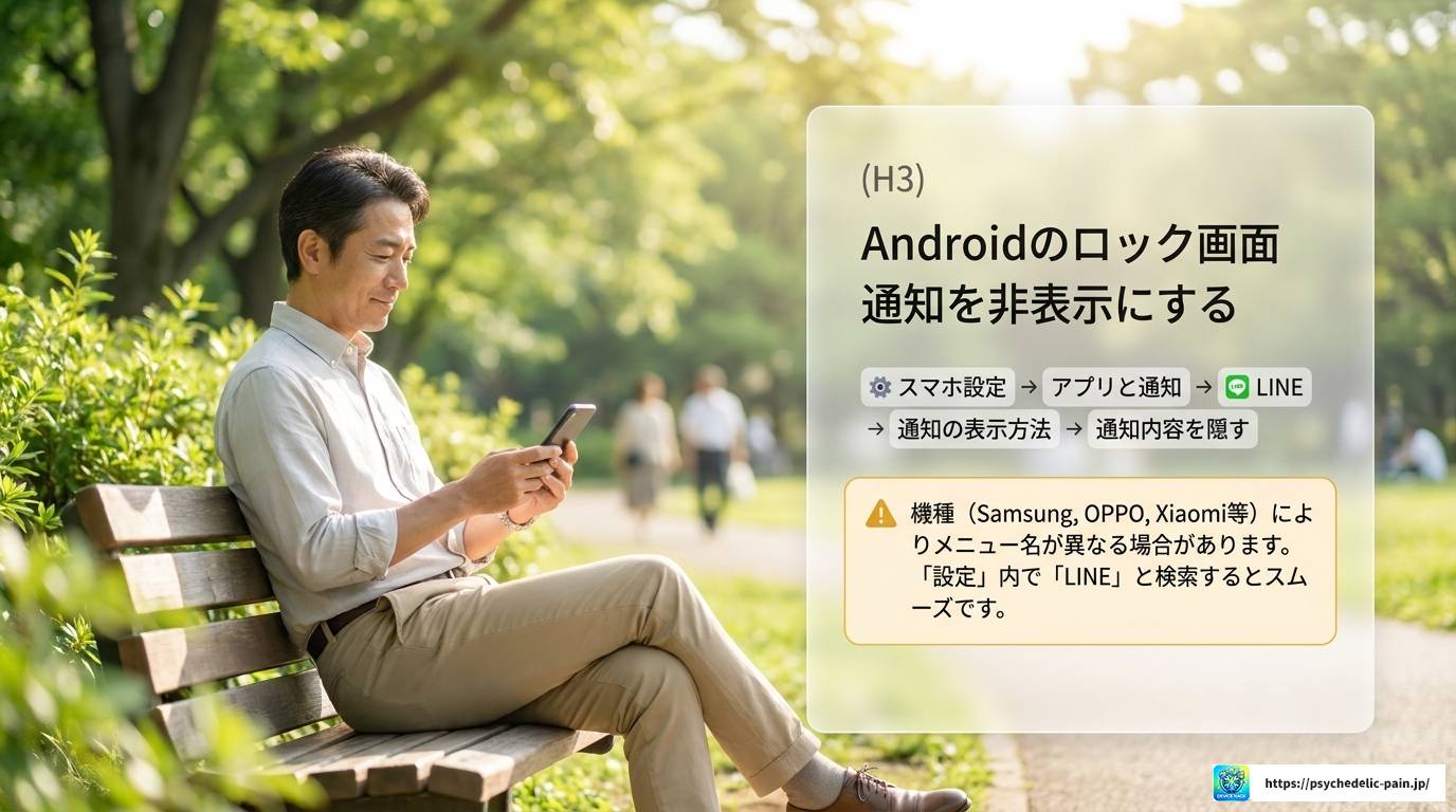 LINEのロック画面にメッセージを表示しない設定方法を徹底解説