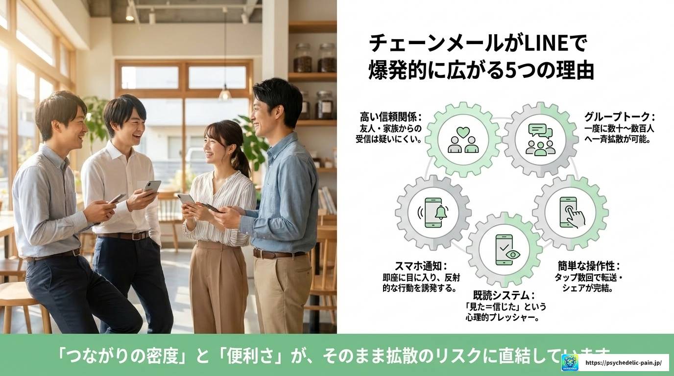 LINE本社も警告！チェーンメールの実態と完全対策ガイド
