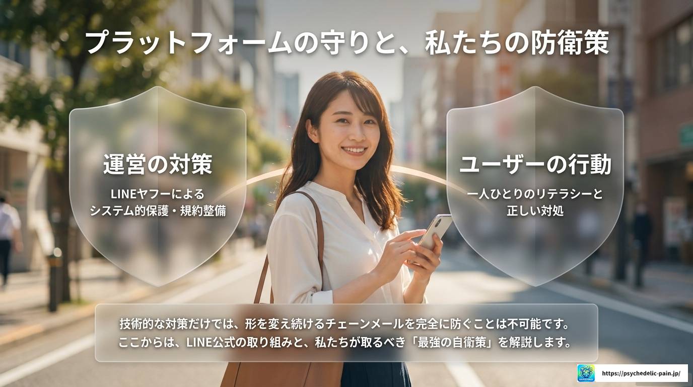 LINE本社も警告！チェーンメールの実態と完全対策ガイド