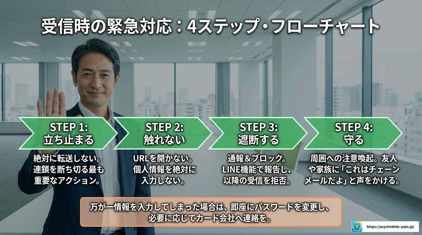 LINE本社も警告！チェーンメールの実態と完全対策ガイド