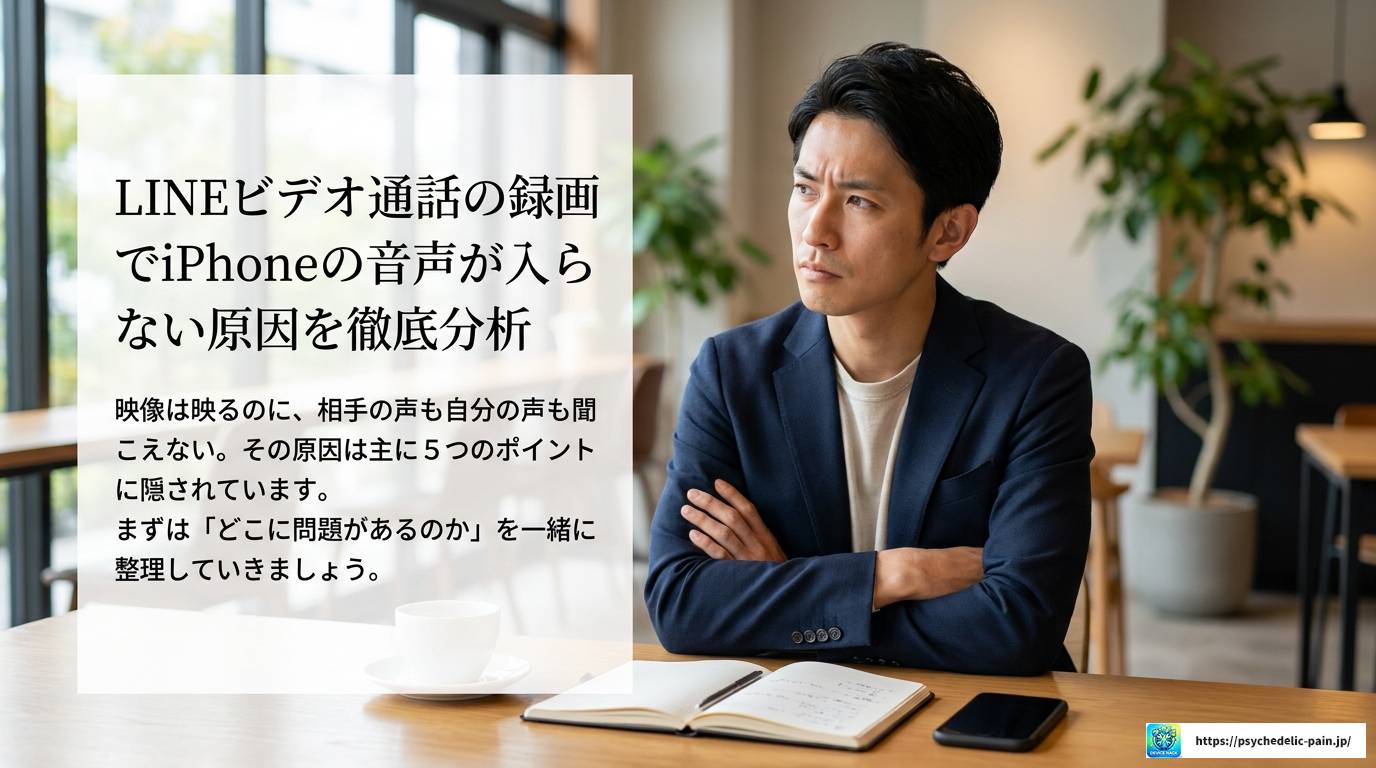 LINEビデオ通話を録画したら音声が入らない！iPhone完全解決ガイド