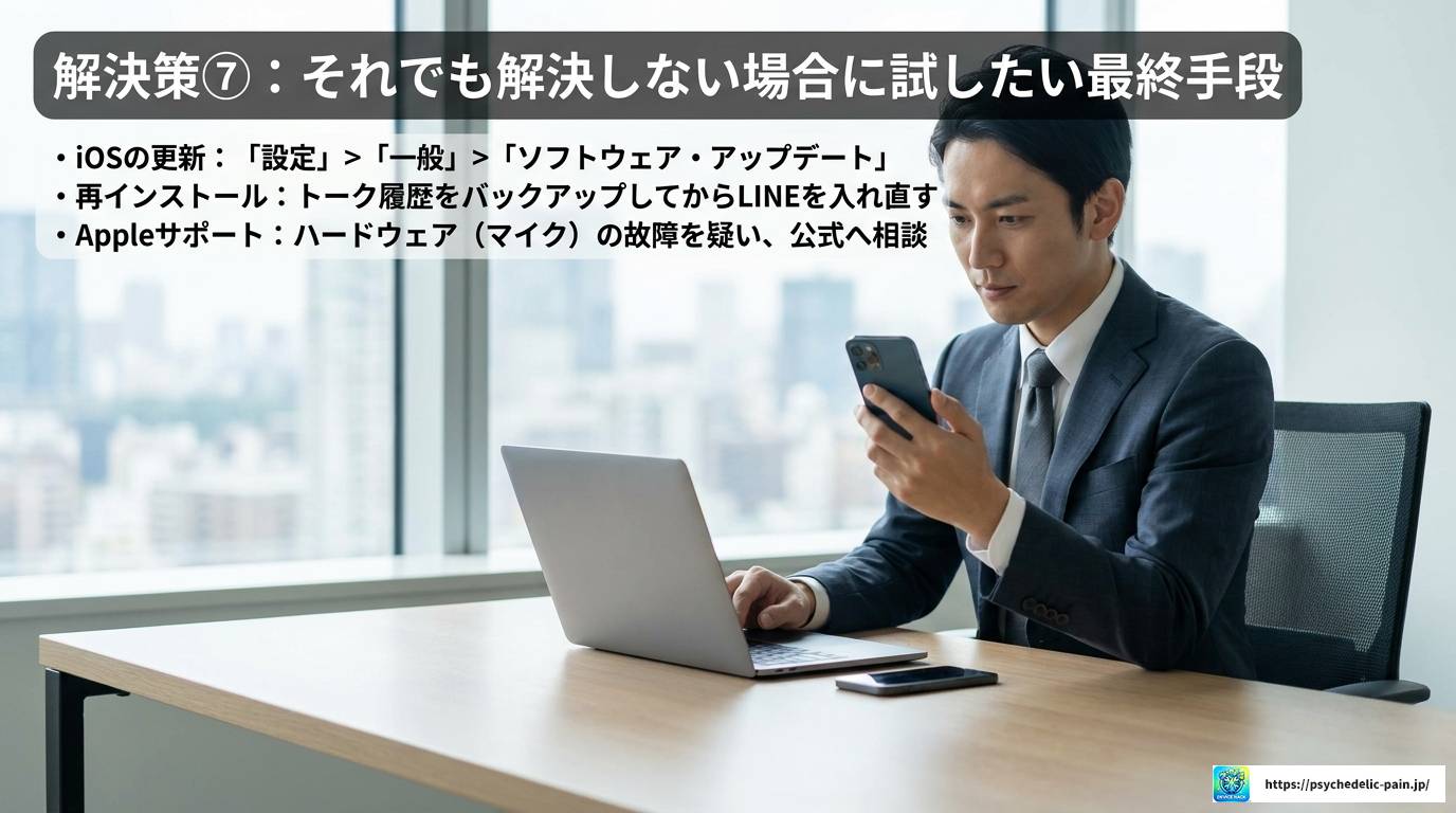 LINEビデオ通話を録画したら音声が入らない！iPhone完全解決ガイド