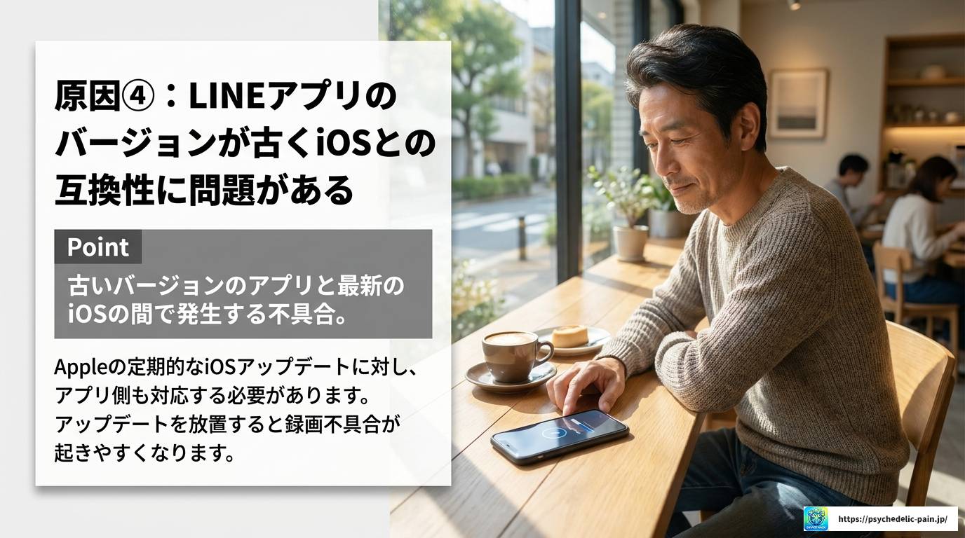LINEビデオ通話を録画したら音声が入らない！iPhone完全解決ガイド