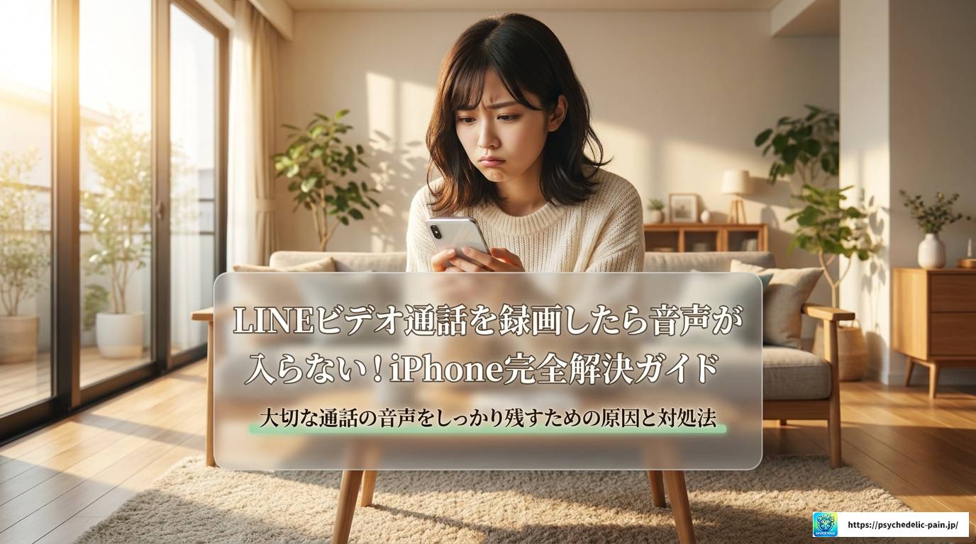 LINEビデオ通話を録画したら音声が入らない！iPhone完全解決ガイド