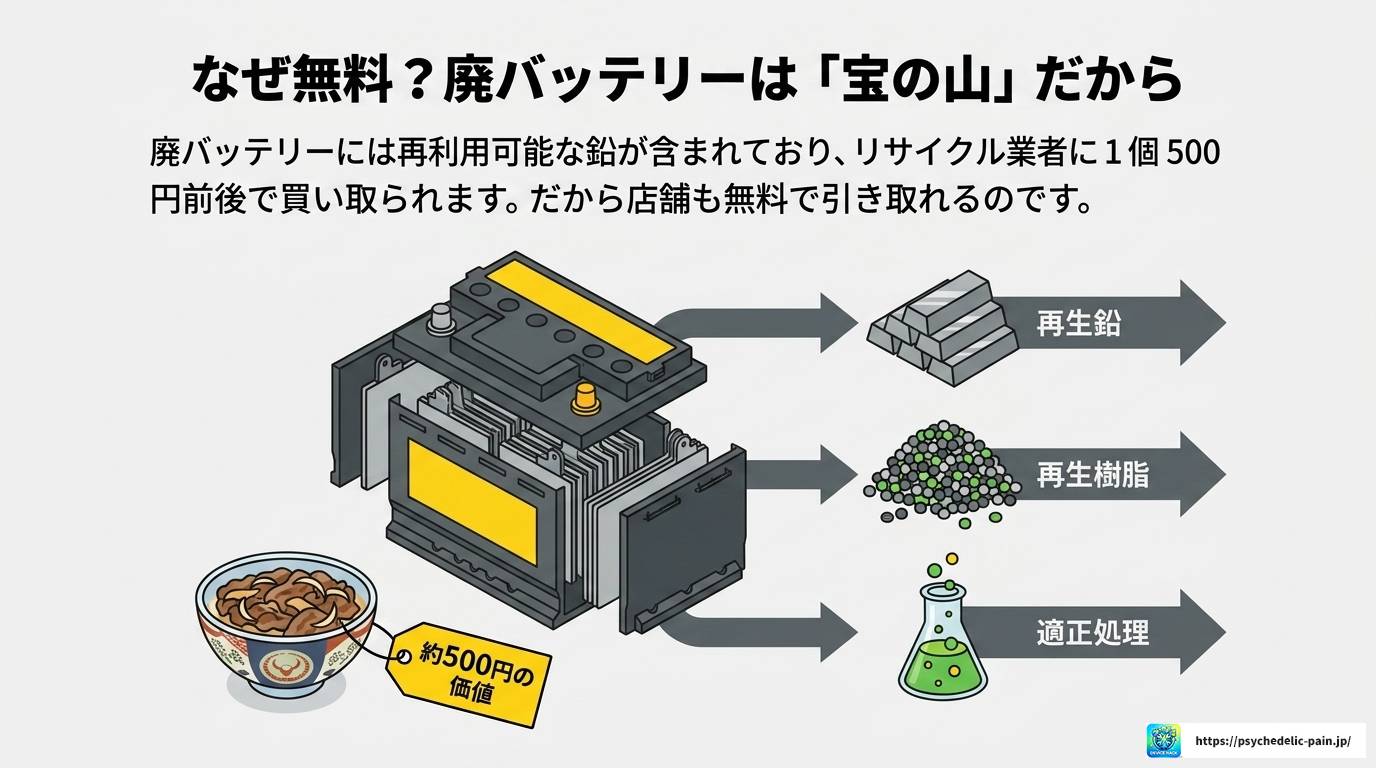 イエローハットでバッテリーを無料回収してもらう方法と注意点