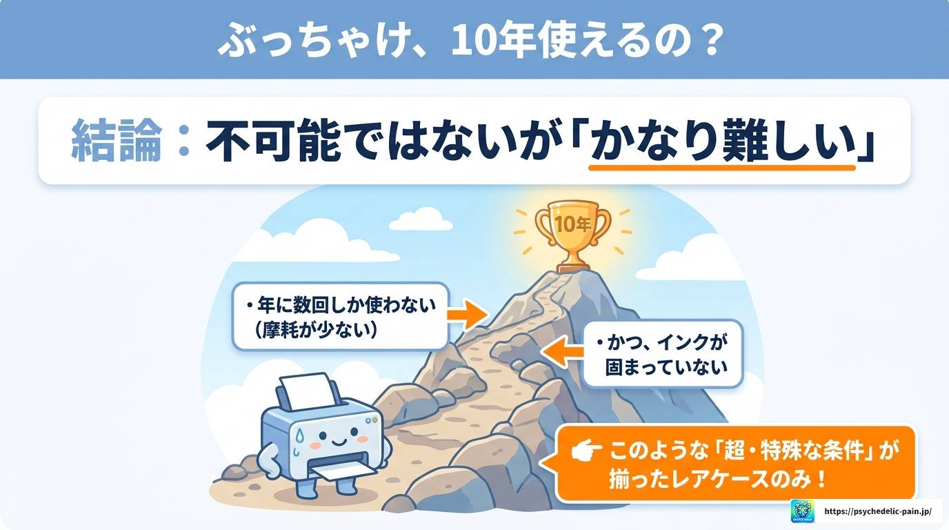 プリンターの寿命は10年持つ？実態と長持ちさせる方法