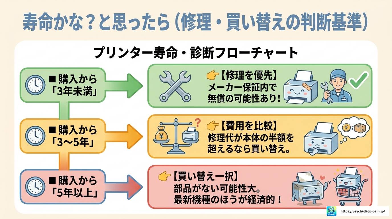 プリンターの寿命は10年持つ？実態と長持ちさせる方法