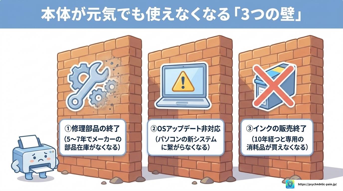 プリンターの寿命は10年持つ？実態と長持ちさせる方法