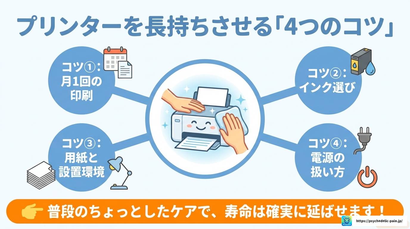 プリンターの寿命は10年持つ？実態と長持ちさせる方法