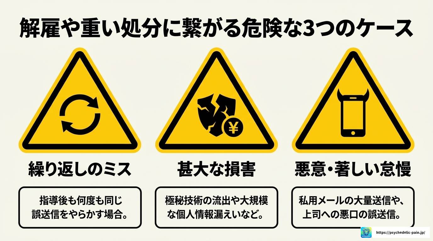 メール誤送信でクビになる?法的リスクと正しい対処法