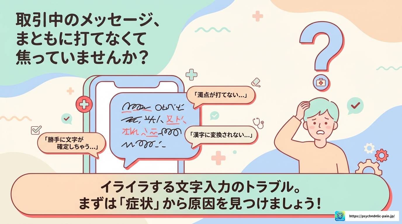 メルカリで文字入力がおかしい時の原因と対処法まとめ