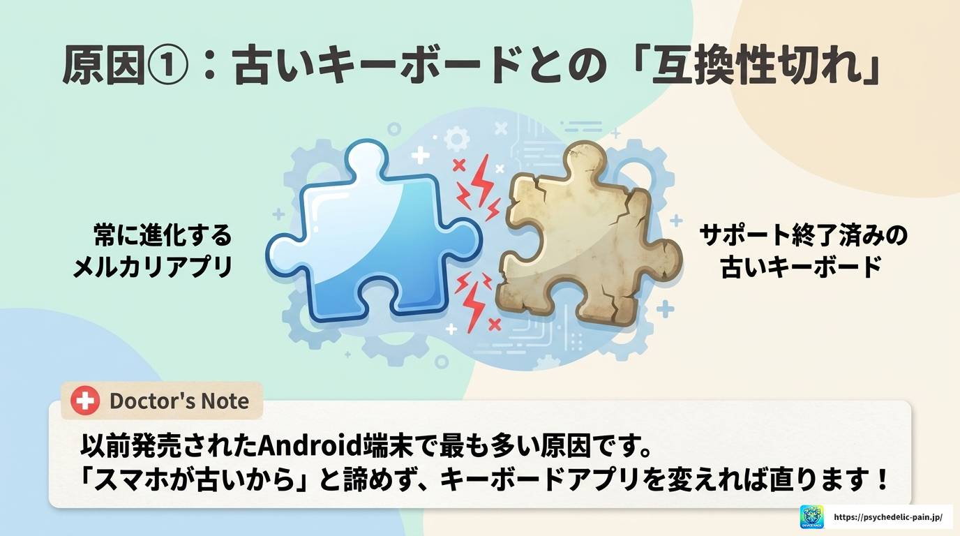 メルカリで文字入力がおかしい時の原因と対処法まとめ