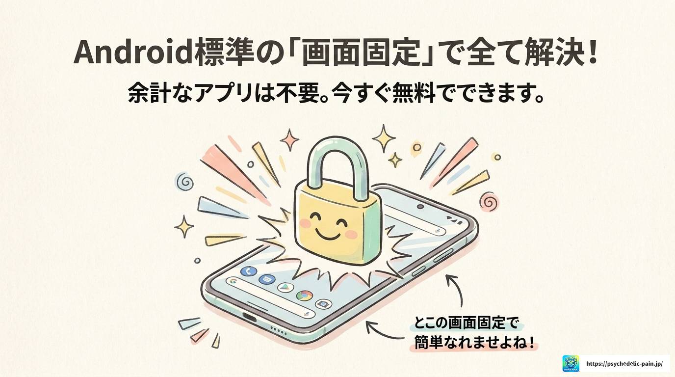 Androidの画面固定で写し絵！アプリなしでできる完全手順