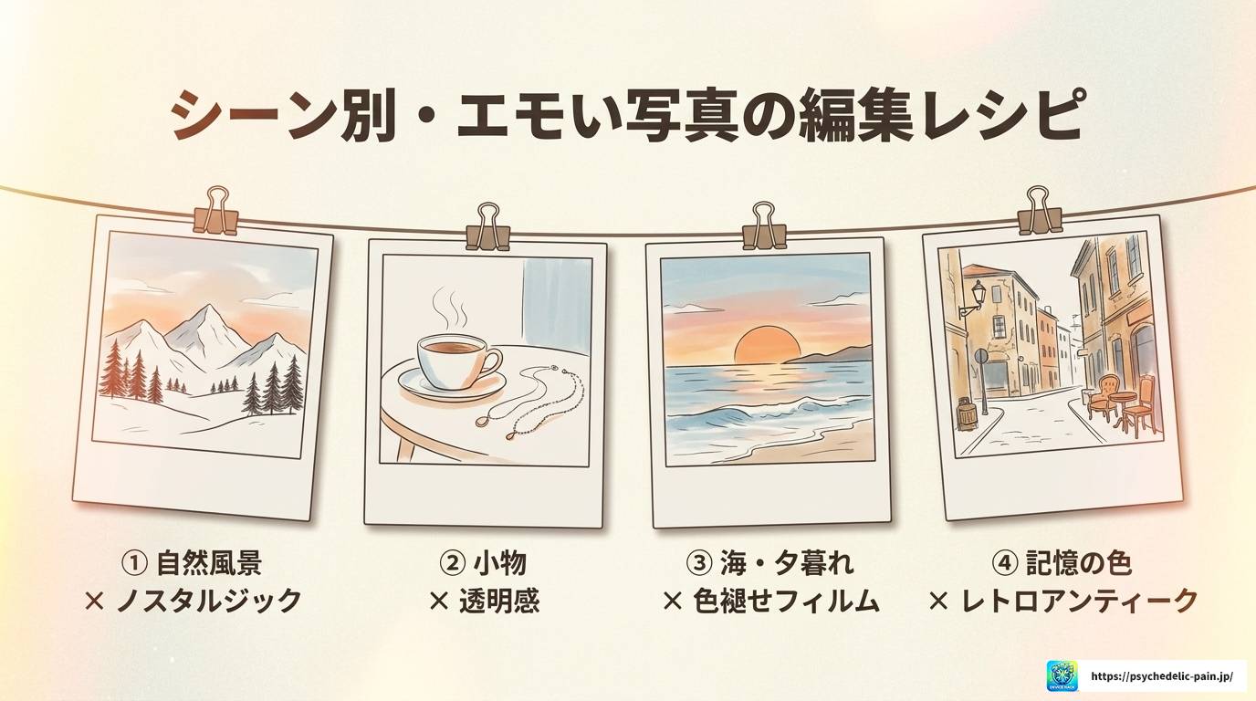 iPhoneの写真編集でエモい仕上がりにする完全ガイド