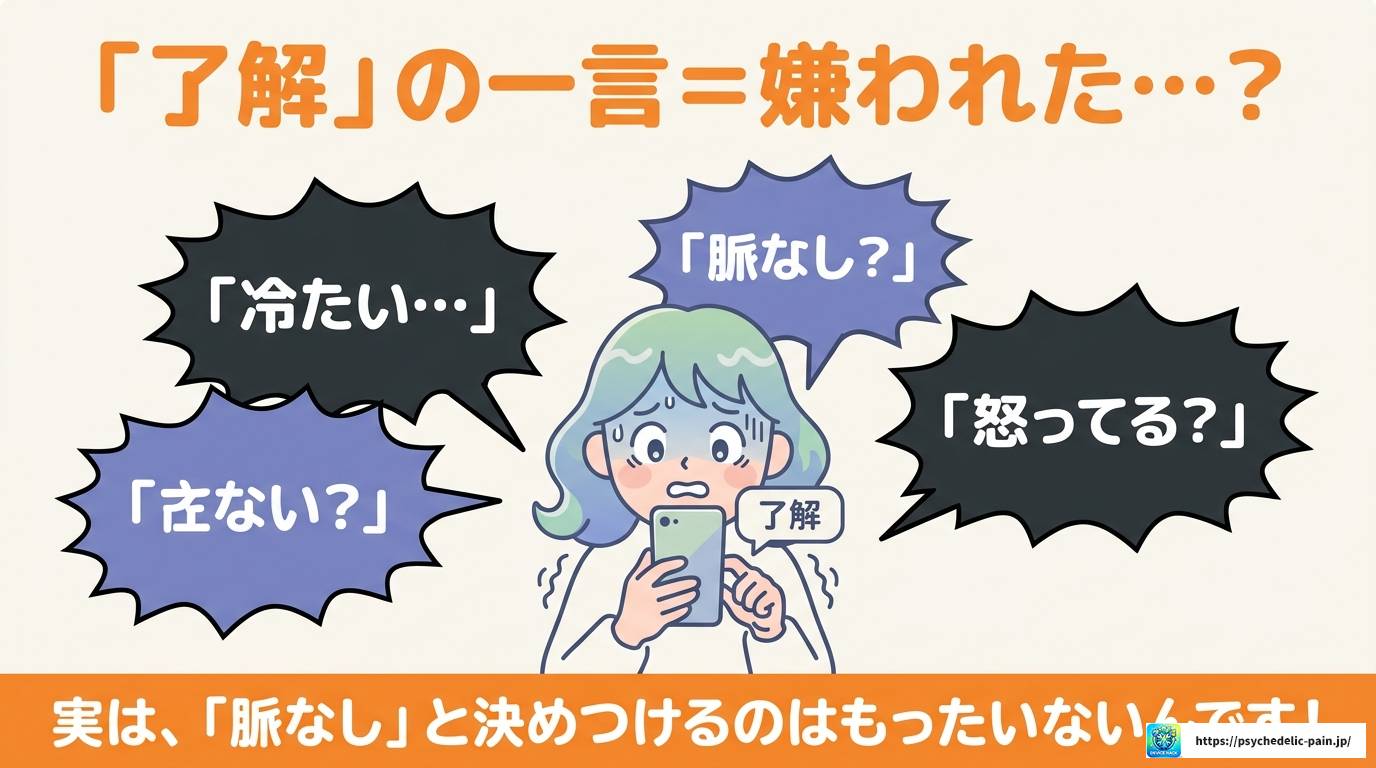 LINEで好きな人から了解だけ返信が来た時の心理と対処法