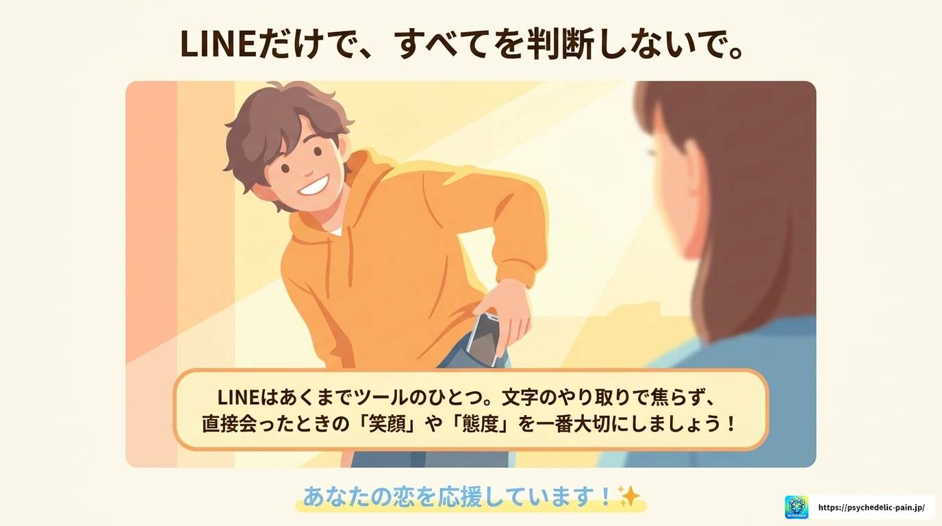 LINEで好きな人から了解だけ返信が来た時の心理と対処法