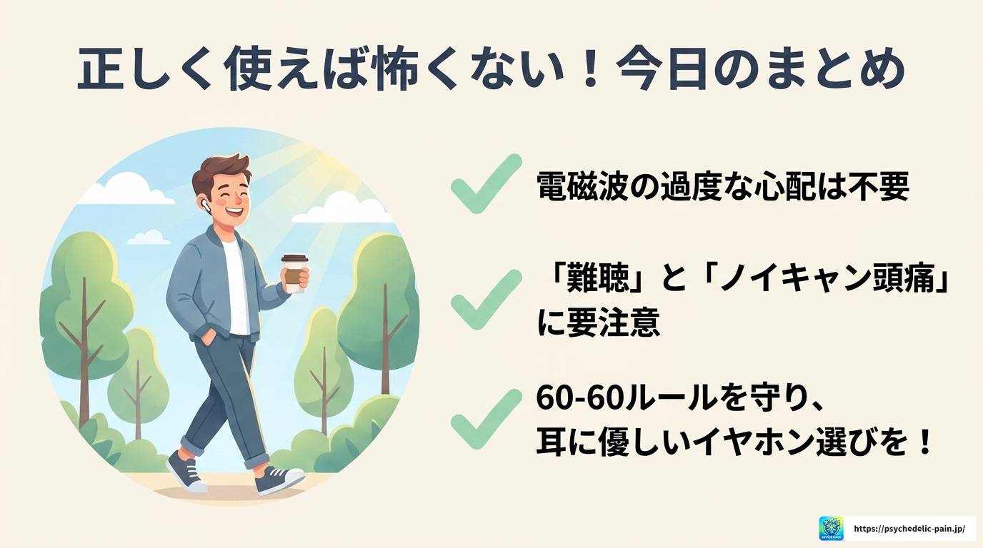 ワイヤレスイヤホンは脳に悪い?本当のリスクと対策を解説
