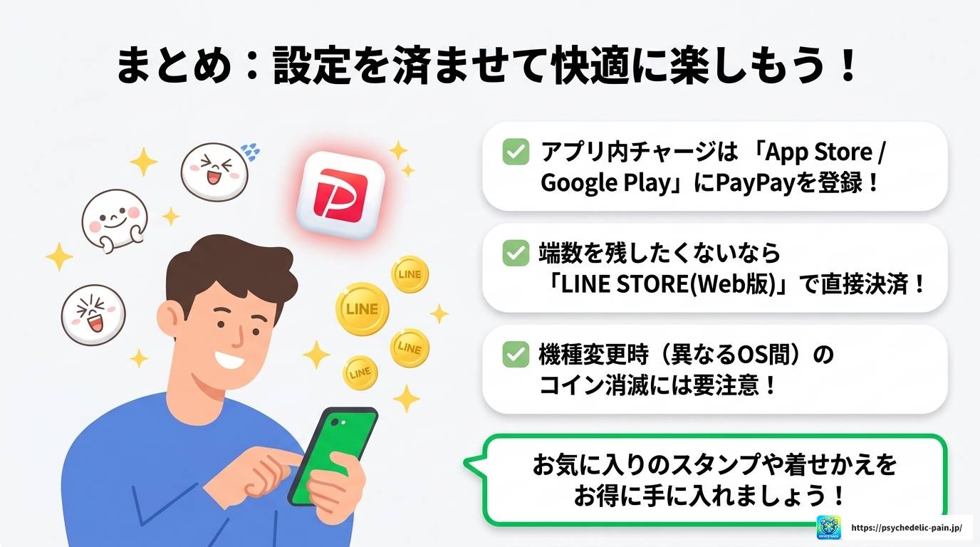 LINEコインはPayPayでチャージ可能?手順と裏ワザを解説