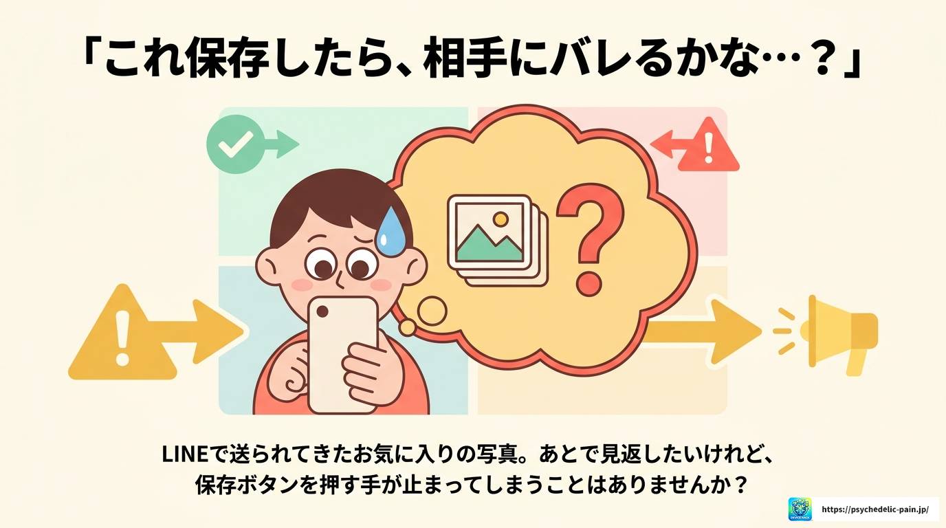 LINEで写真保存はバレる?端末保存とアルバムの違いを徹底解説
