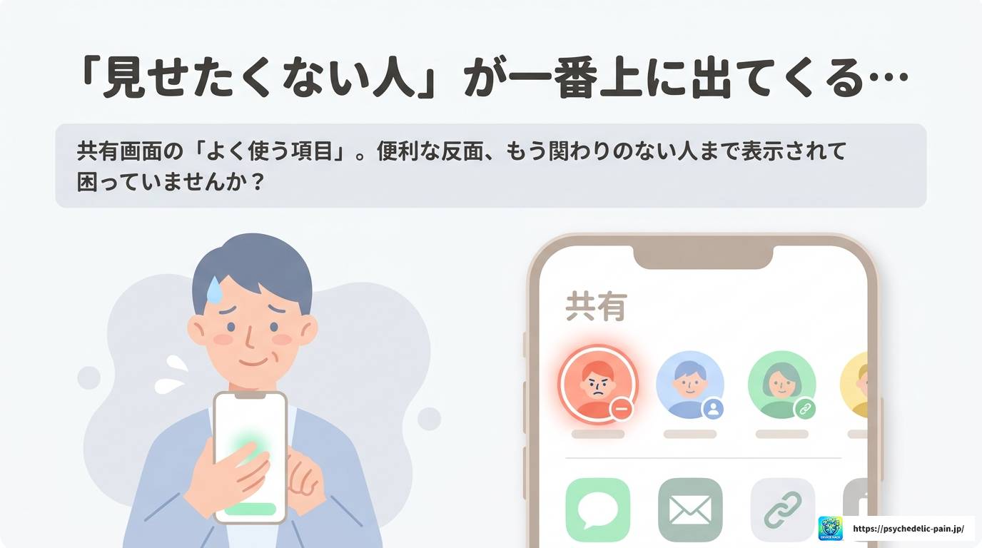 LINEで共有時に出てくる人を消したい方への完全対処ガイド