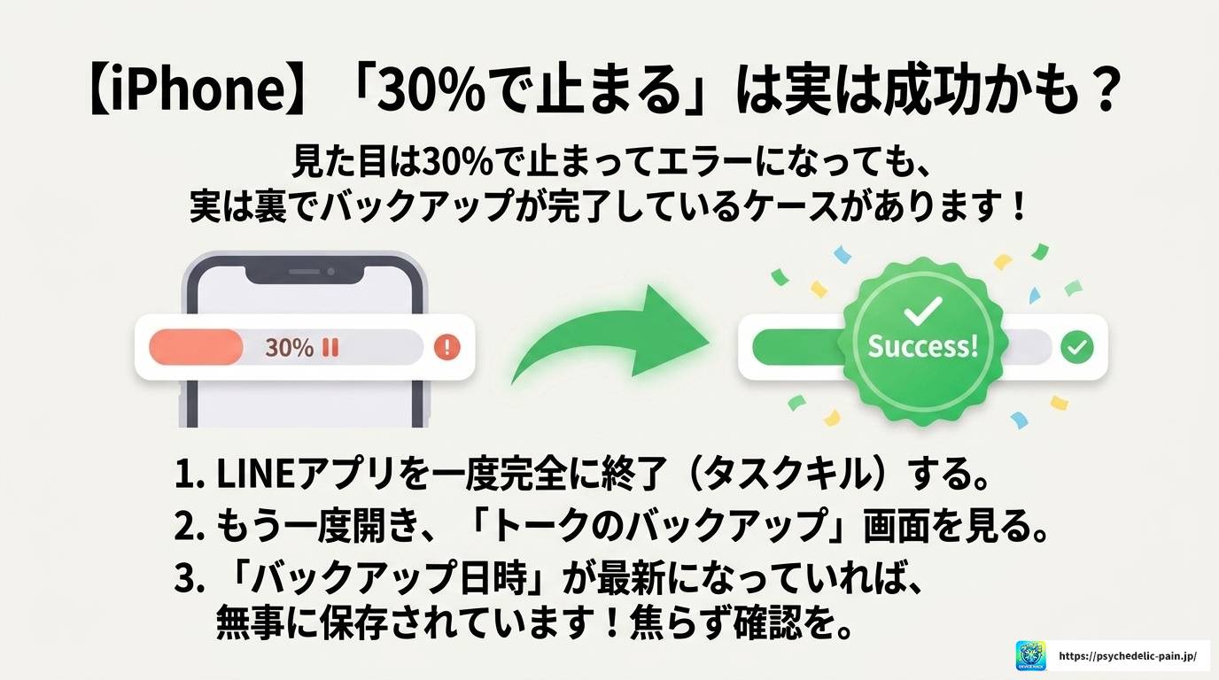 LINEバックアップで不明なエラーが出る原因と解決策まとめ