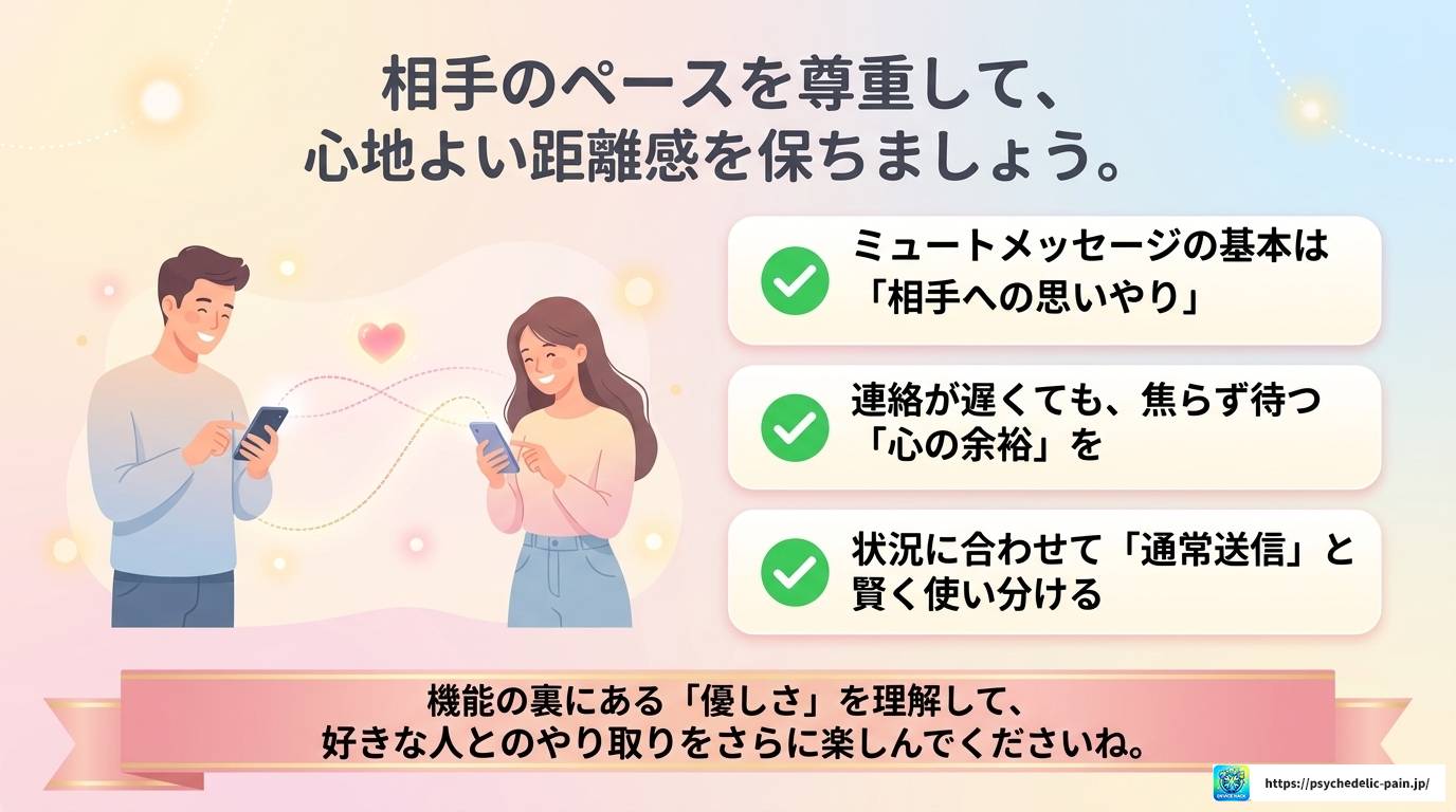 LINEミュートメッセージは好きな人への優しさ？使い方を解説