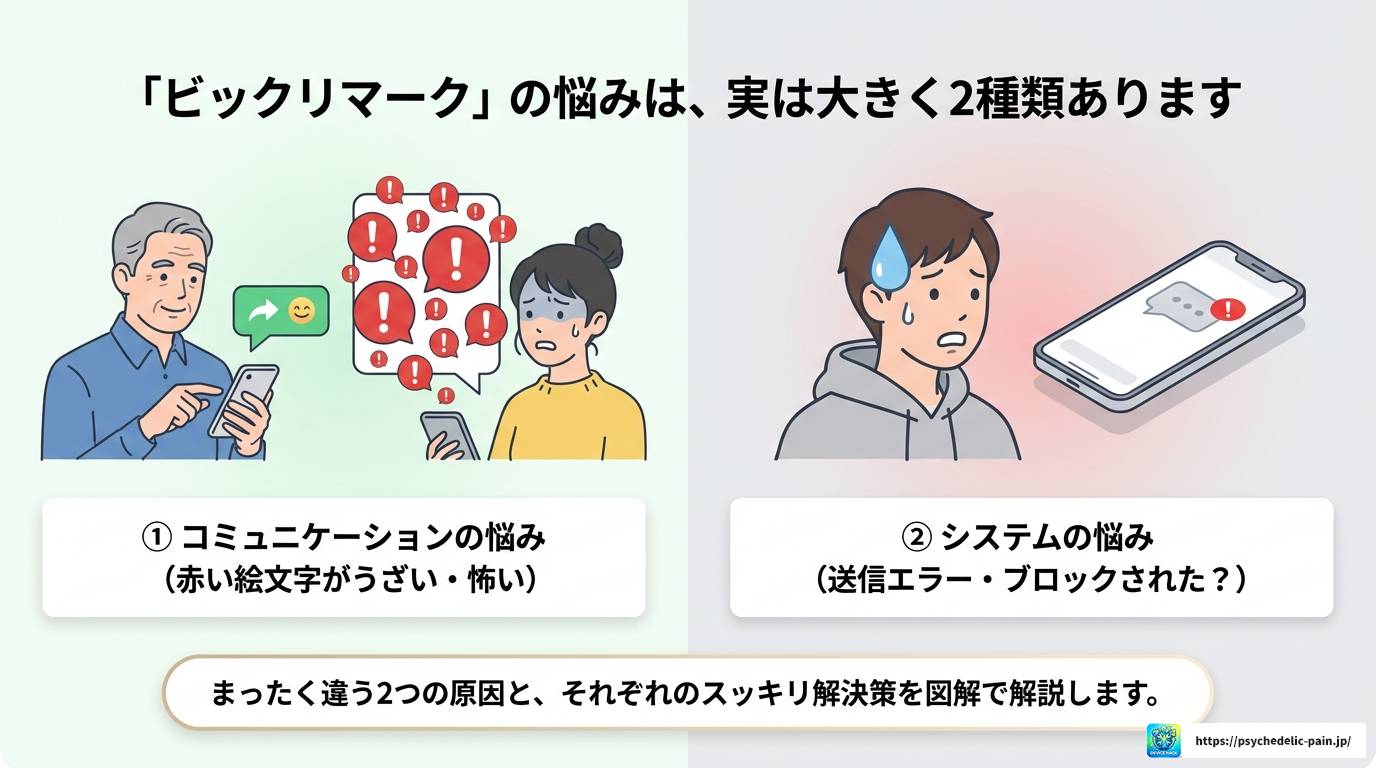 LINEのビックリマークはなぜうざい?意味と対処法を完全解説
