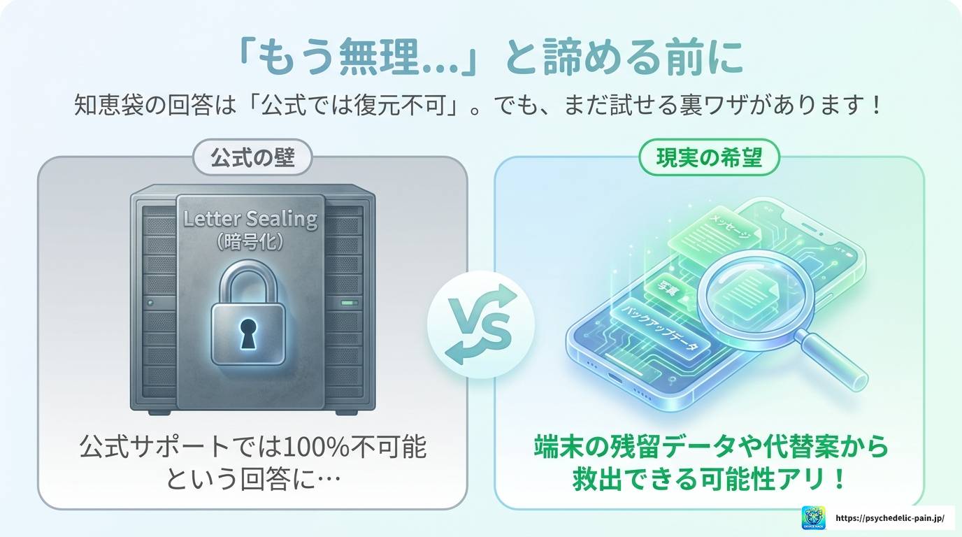 LINEトーク復元をバックアップなしで試す方法と知恵袋の実例