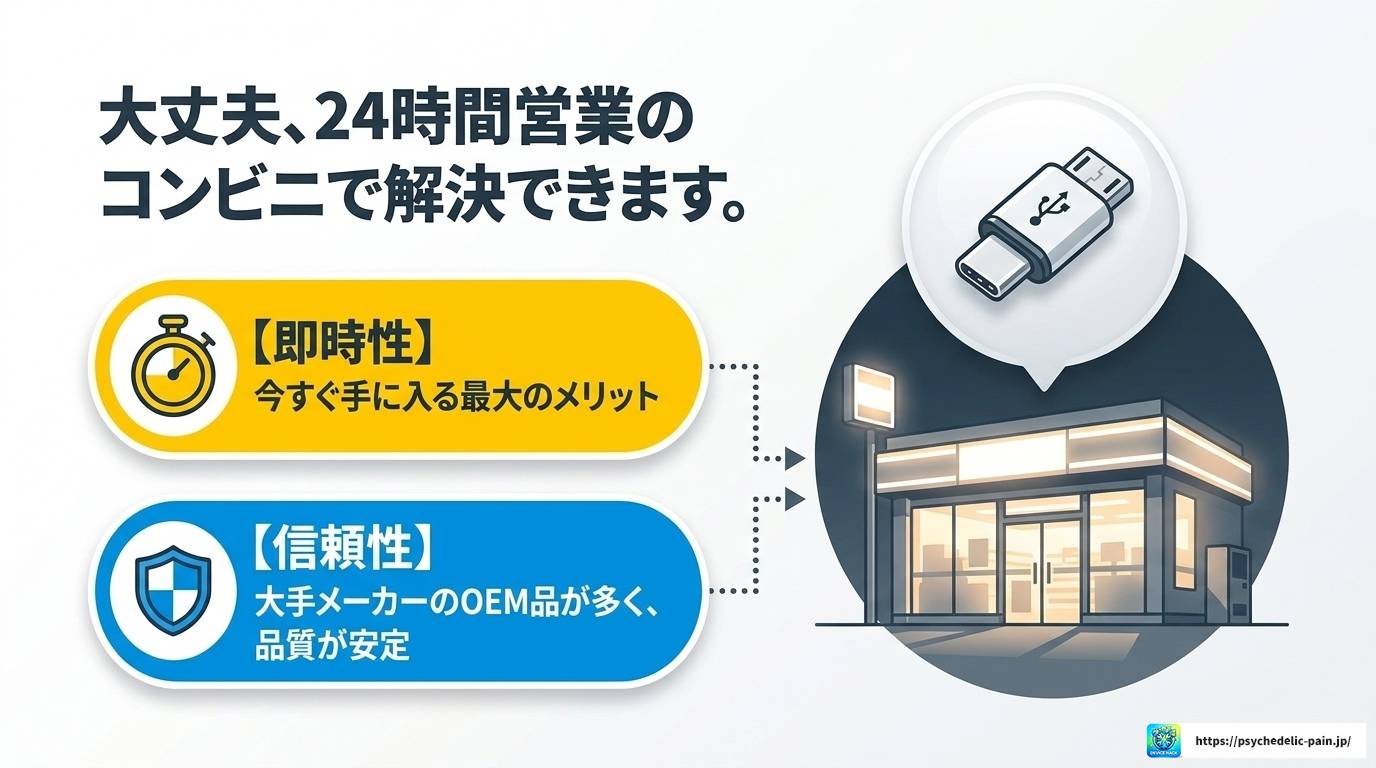 USB Type-C変換はコンビニで買える？価格と選び方を解説